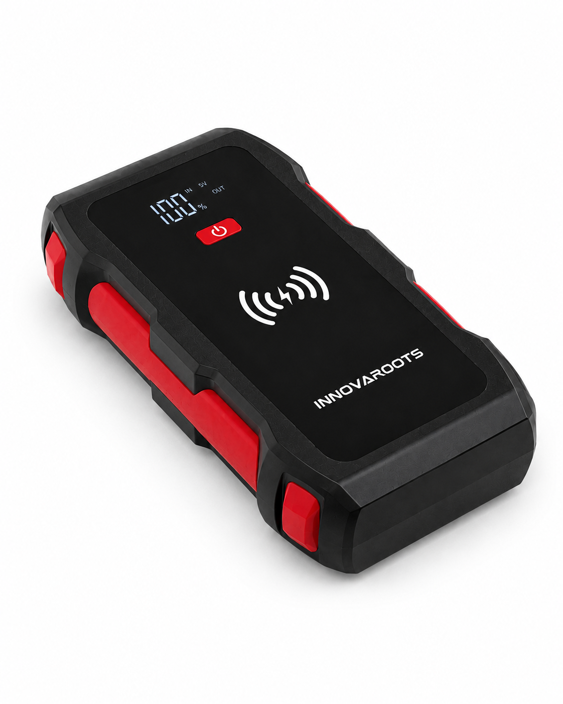 Arrancador portátil InnovaRoots — vista isométrica
